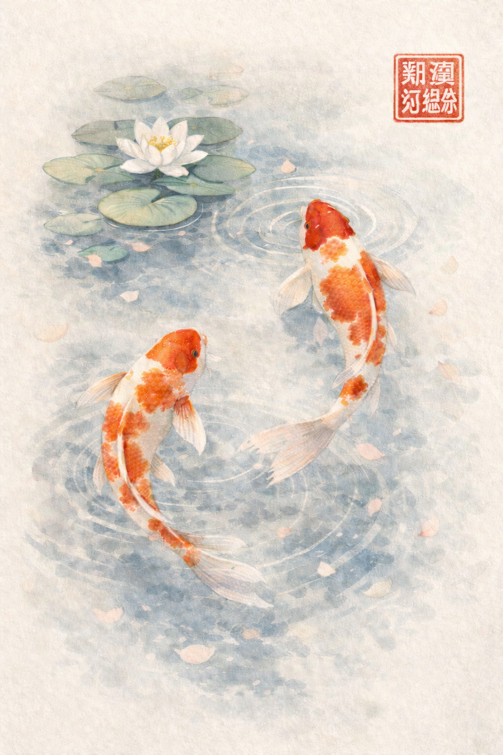 Serene Koi in a Tranquil Pond PDF Download